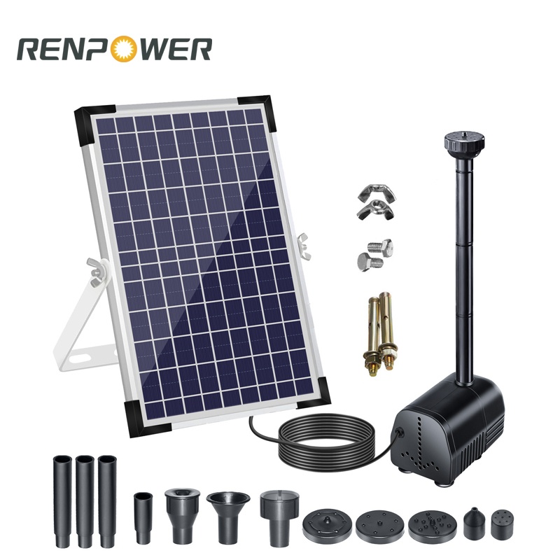 10W Solar DC خروجی باغ چشمه باغ پمپ پرنده پرنده چشمه در فضای باز چشمه خورشیدی با انرژی بالا